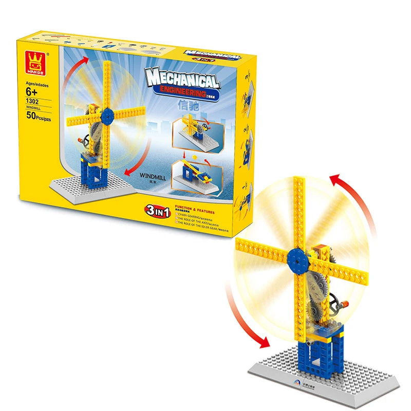 3-in-1 bouwmachines Model bouwstenen STOOM Leren speelgoed Mechanische fysieke studenten Cognitie