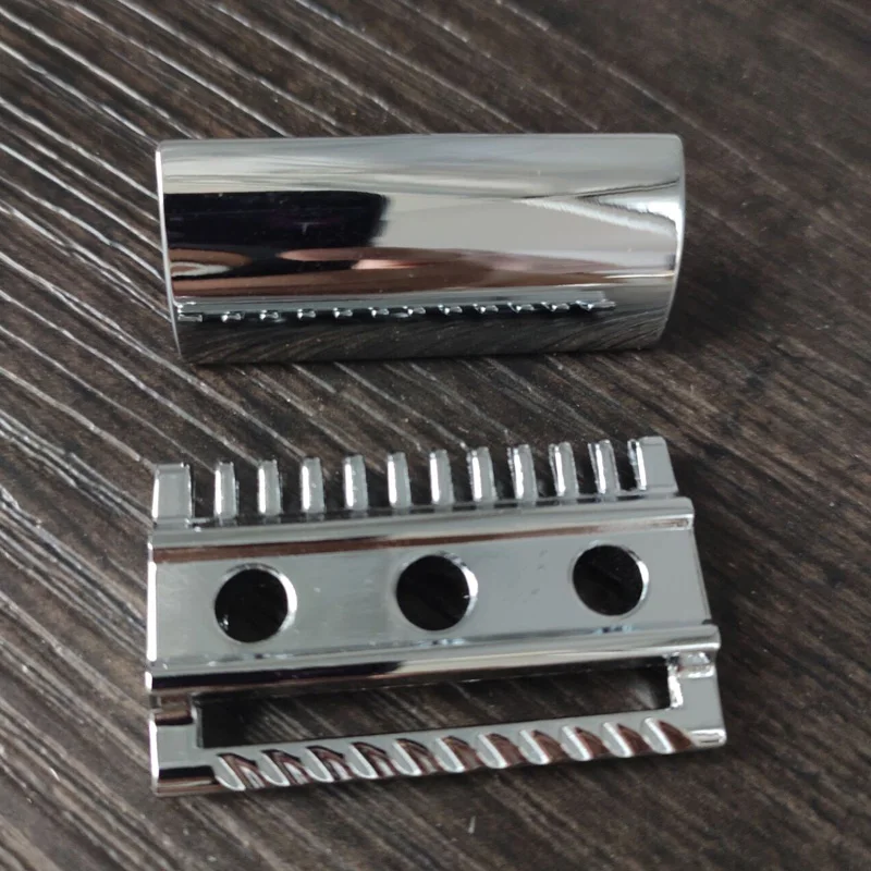 DS silver color Traditional Classic Double Edge Safety Razor head for shaving razor