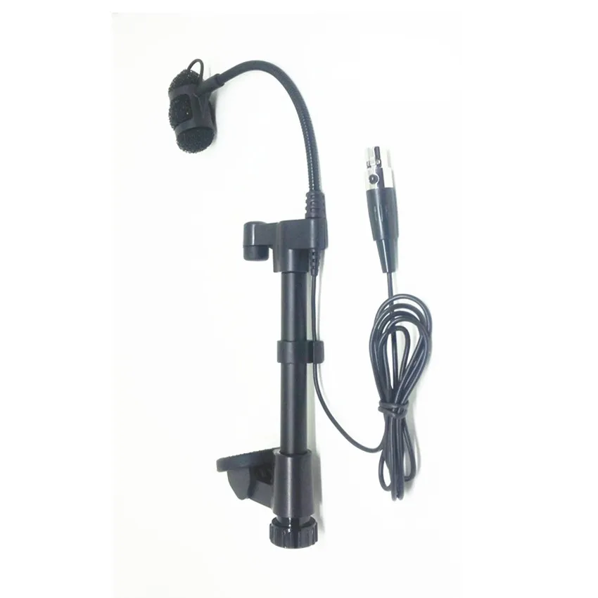 Profesional Alat Musik Gitar Mikrofon Kondensor Lapela Microfone untuk Shure Wireless Transmitter XLR Mini 4Pin Phantom