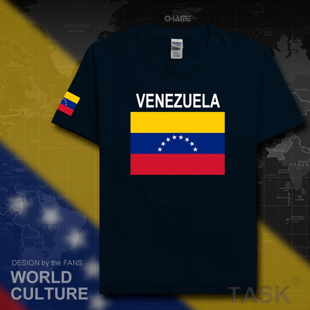 Venezuela Venezuelan men t shirt 2019 jerseys nation team tops tshirt 100% cotton t-shirt new Sports tee country flags VEN VE 02