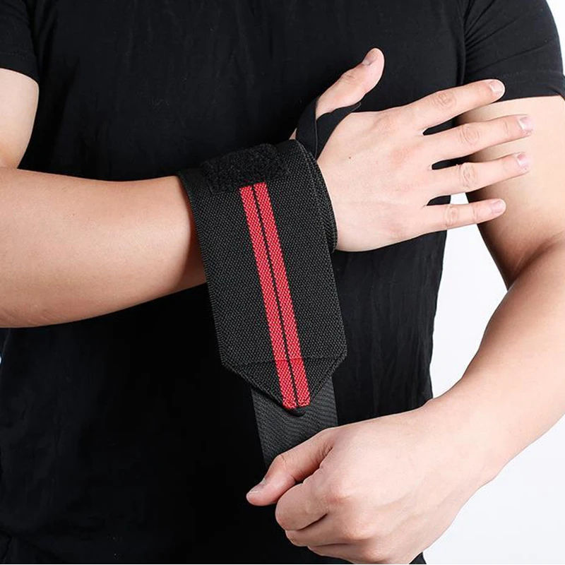 1 Piece Adjustable Wristband Elastic Wrist Wraps Bandages for Weightlifting Powerlifting Breathable Wrist Support 3colors