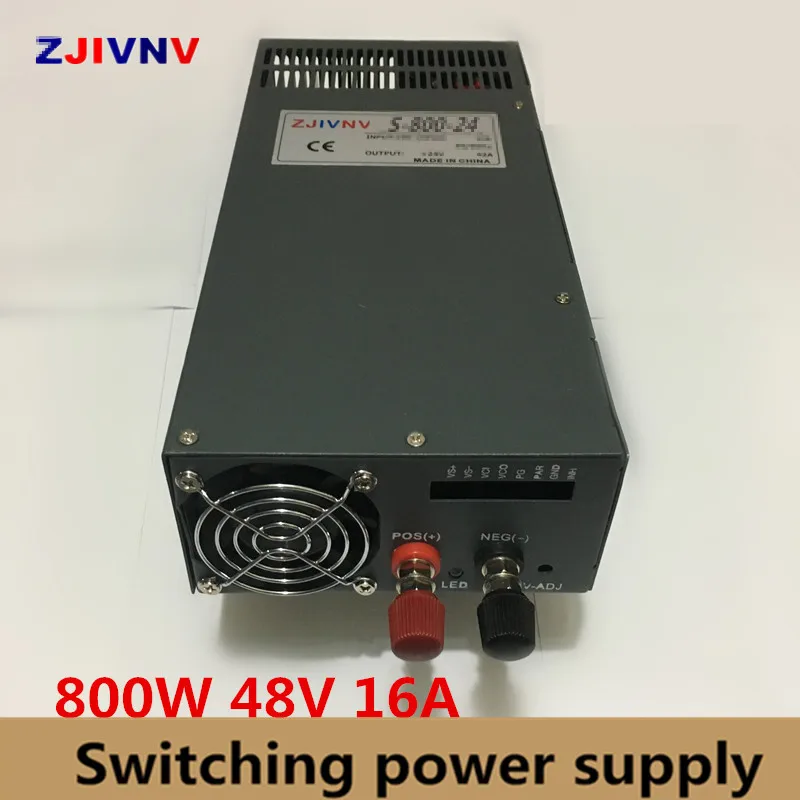 

AC to DC 48V 800W High Quality Voltage Converter Switching Power Supply 48W 16A input 110v or 220vac smps 48vdc