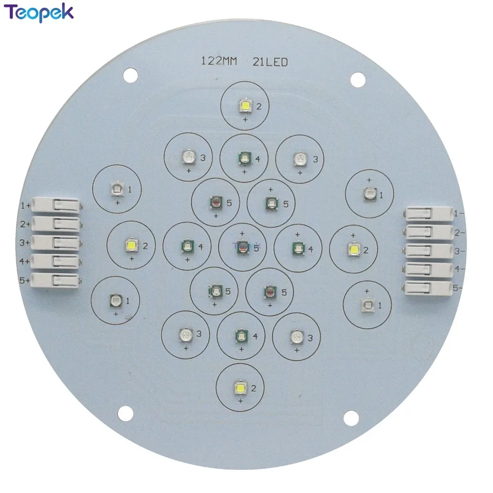 5 Channel 21 LEDs Mixed LED Emitter Lamp Light XPE + Epileds 3535 UV For DIY Aquarium Fish Tank Lamp Plant Growth Lighting