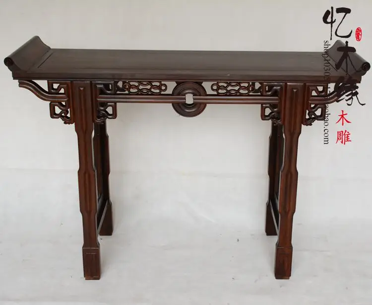 Rosewood table a few Chinese antique wood ebony case become warped head your incense altar furniture