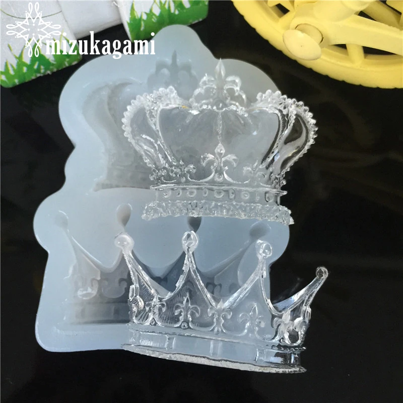 1pcs UV Resin Jewelry Liquid Silicone Mold Queen's Crown Shape Resin Charms Molds For DIY Intersperse Decorate Making Jewelry