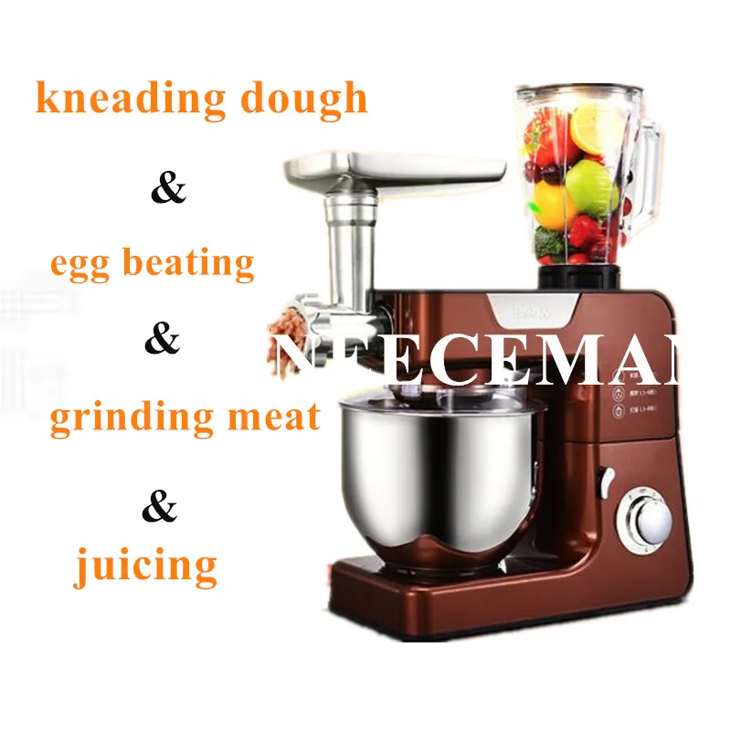 5L Home business and noodle machine, automatic multi-functional juicer, meat grinder,Egg beater, milk machine