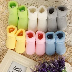 Lawadka 0-24M Winter Thick Terry Newborn Baby Boys Girls Socks Fashion Green Sock Clothing Accesories 2022 New 0ne Size