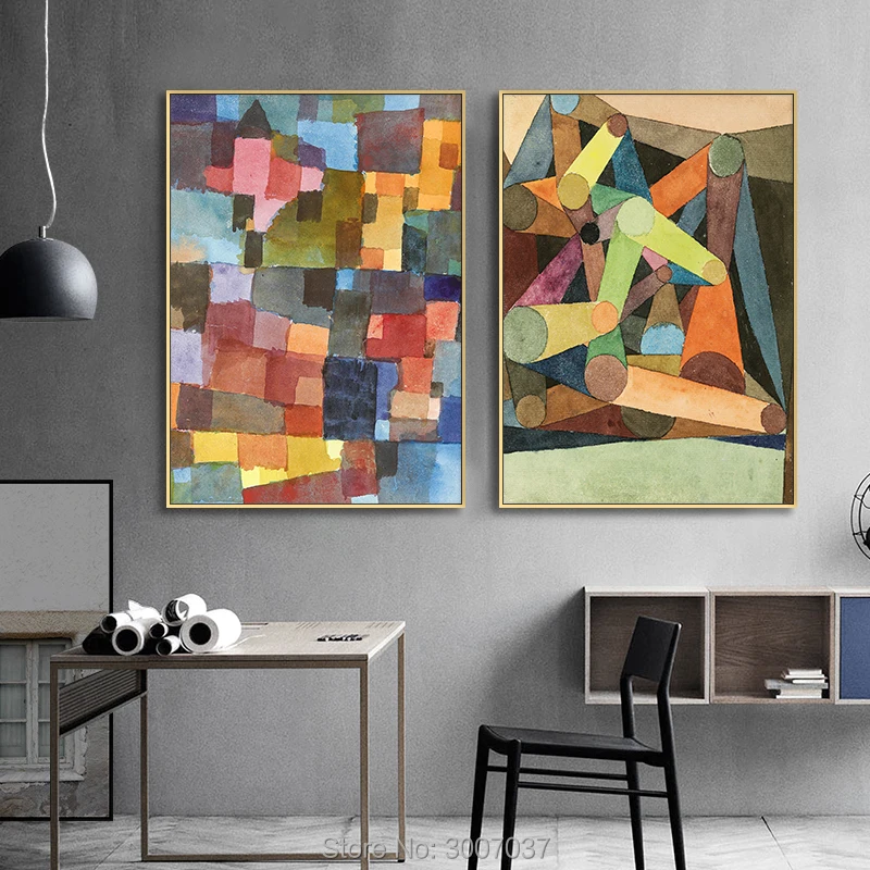 

Handmade Paul Klee Classic Abstract Style Modern Decoration Art Canvas Oil Painting Wall Pictures for Living Room Home Decor