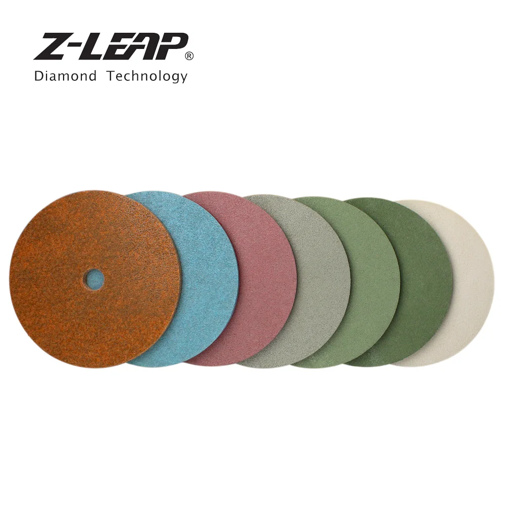 Z-LEAP 1PC 10 "แผ่นขัดเพชรหินแกรนิตหินอ่อนประดิษฐ์ฟองน้ําแผ่นบดเปียกใช้เครื่องบดมุม Buffing ล้อ