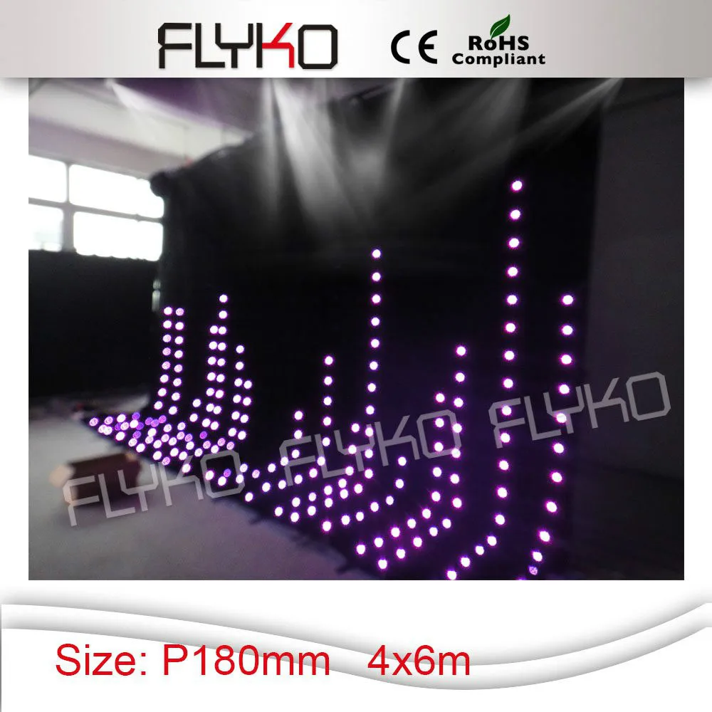 

CE,RoHS approved LED ball curtain lights led video curtain