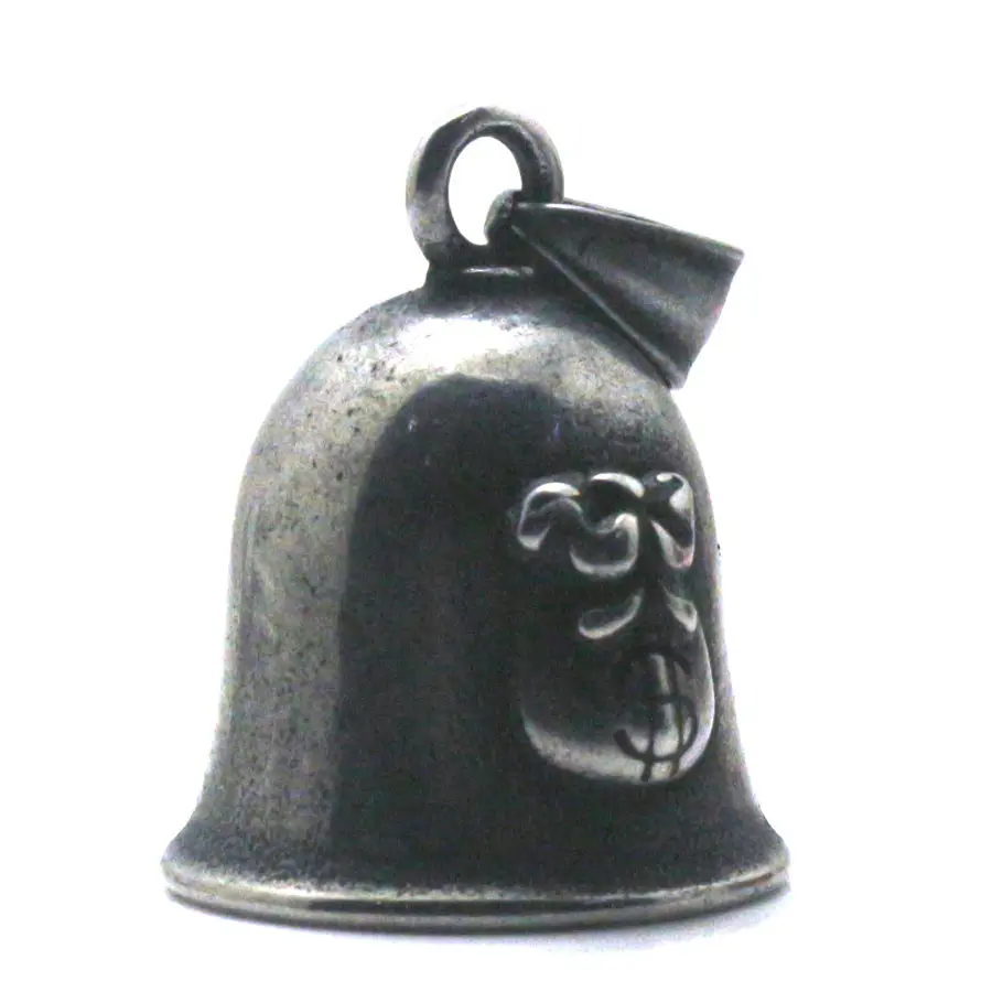 Newest Men 316L Stainlesss Steel Cool Money Bag Interesting Bell Pendant For Rider Best Gift Friend