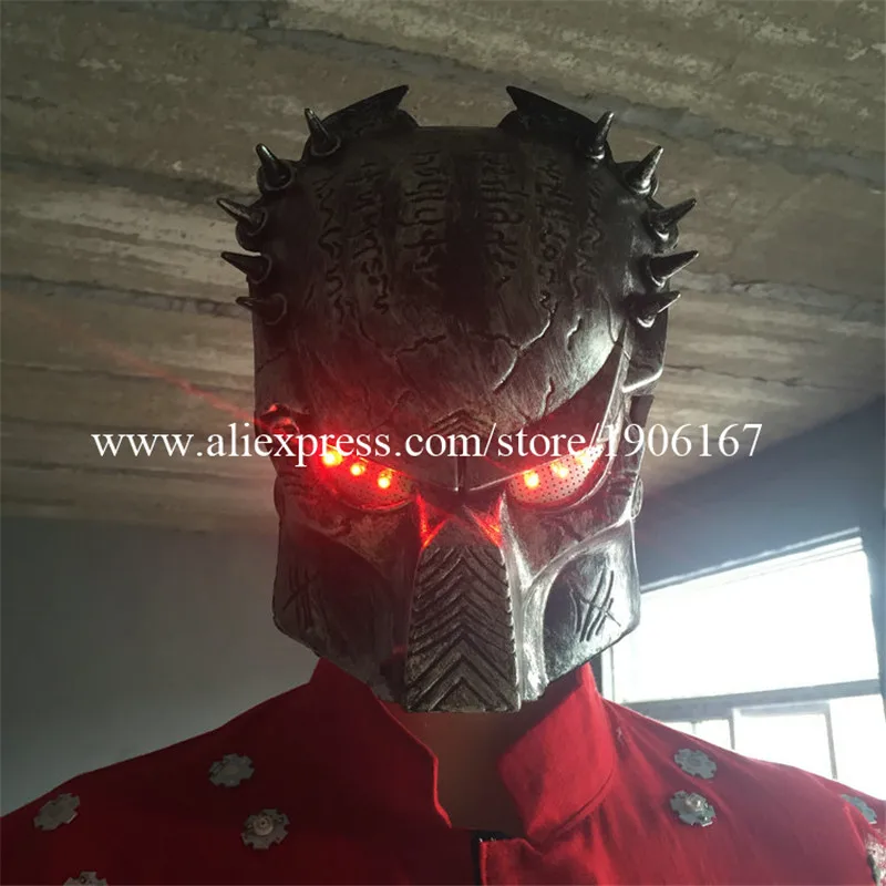 Red Led Luminous Halloween Ghosts Mask Led Glowing DJ Night Club Cosplay Dance Masquerade Party Masks