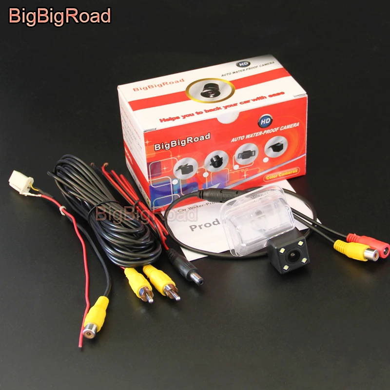 BigBigRoad Car Rear View Parking Camera For Mazda CX-5 CX 5 CX5 2013 2014 with 4 Pins adapter Original Monitor Compatible