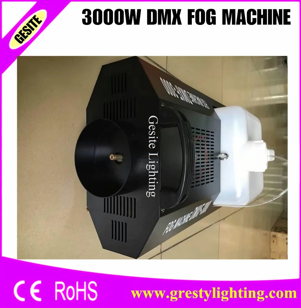 3000W Fog Machine DMX512 Wire Wireless Remote Control Continuous