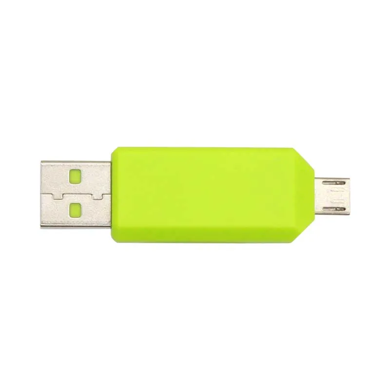 SR 2 in 1 Cellphone OTG Card Reader Universal Micro USB OTG TF/SD Card Reader for Mobile Phone