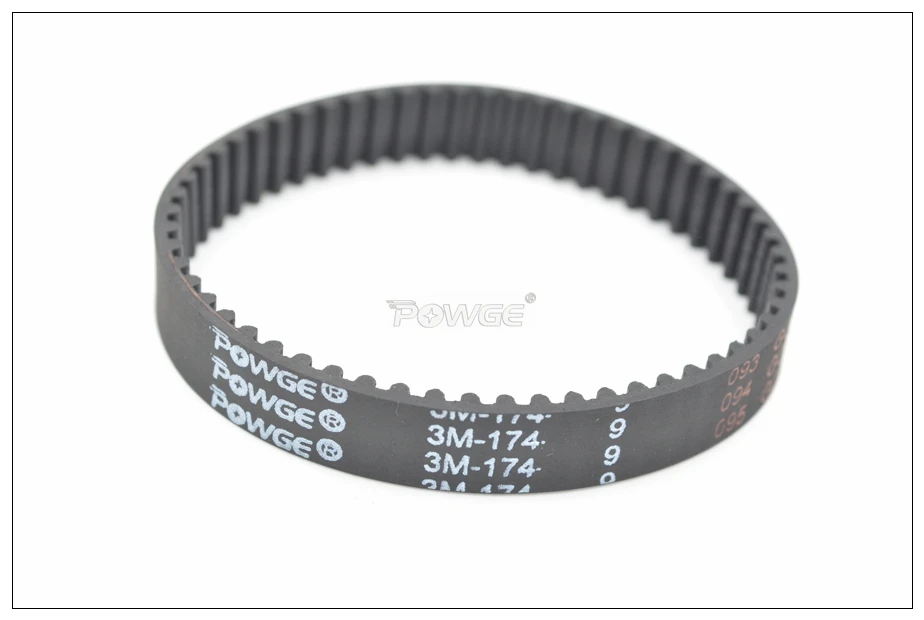 POWGE 162 165 168 171 174 177 3M Synchronous Belt Teeth 54/55/56/57/58/59 HTD3M Ruuber Closed-Loop Timing Belt 174-3M 177-3M