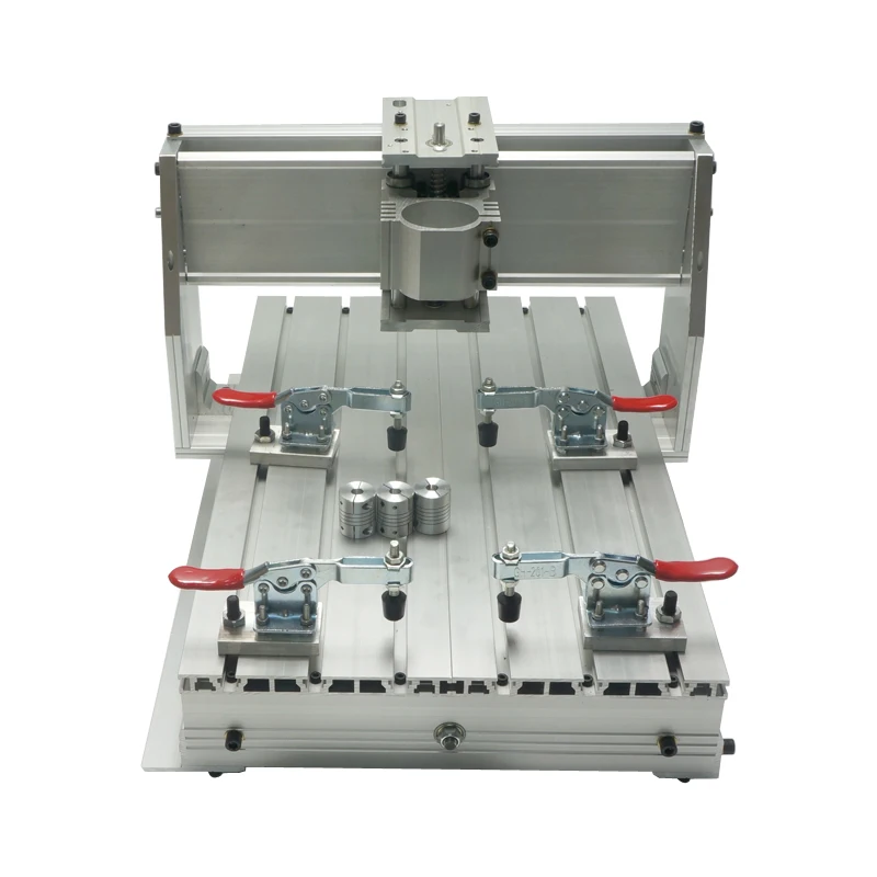 Ball Screw Mini CNC 3040 Z-DQ Engraving Machine Frame Kit with 3pcs Couplings Stepper Bracket 4pcs Clamp for Router