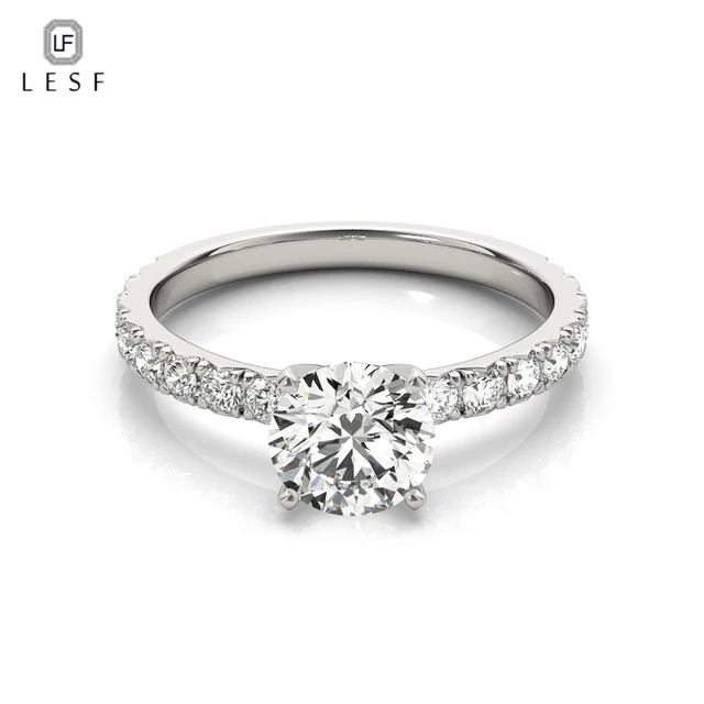 Sterling Silver Engagement Ring Solitaire Engagement Ring Jewelry Accessories Rings Aliexpress