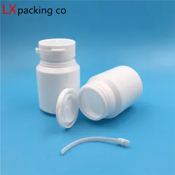 50PCS 30ML 60ML 100ML White Plastic Empty Bottle Pill Loose Powder Container Packaging Pot Cosmetic Cream Jar