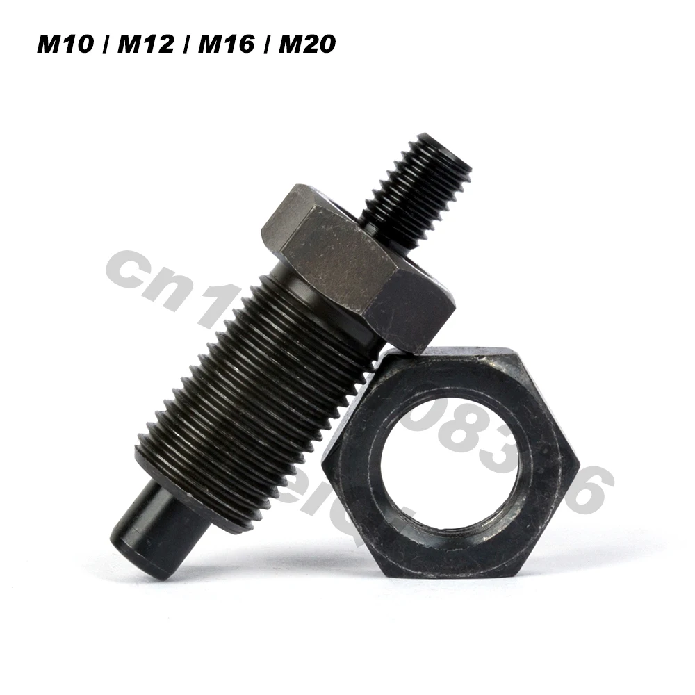 Indexing plungers,return type, carbon steel,with lock nut,thread M10M12M16M20,pin 5/6/8/10mm