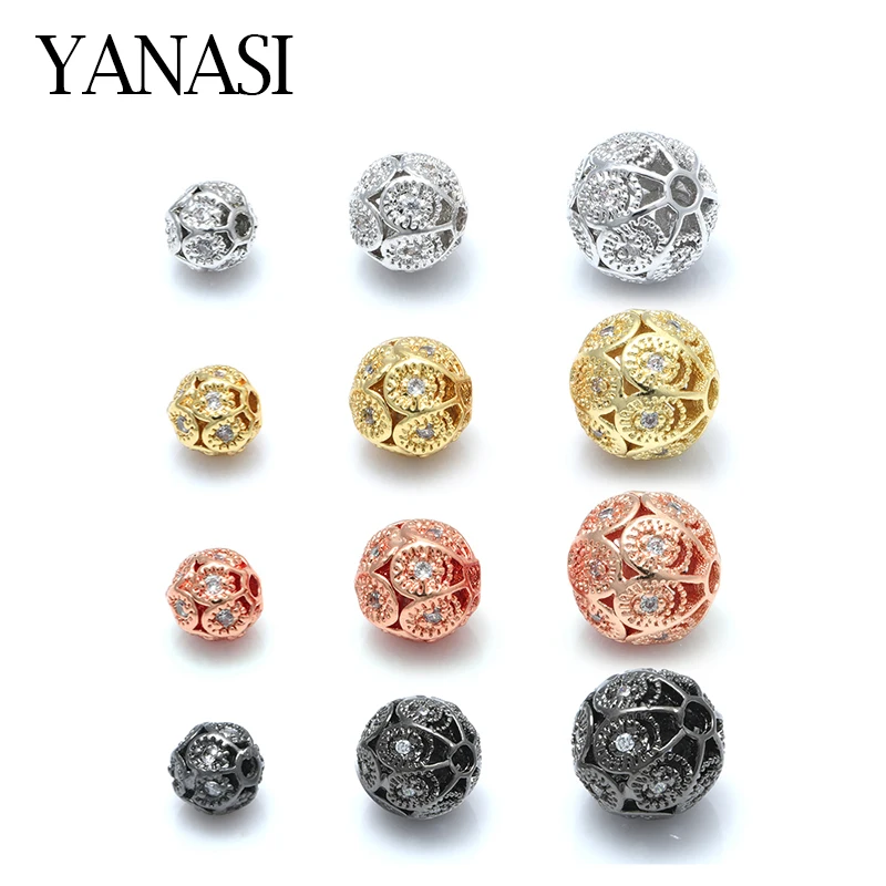 6mm/8mm/10mm Round Ball Beads DIY Women  Necklace Bracelet Accessories for Jewelry Findings Handmade Man Bracelets