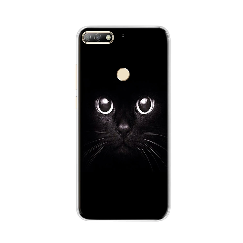 Silicone Case For Huawei y7 Y 7 2018 Case Huawei Y7 Prime 2018 Phone Case Soft TPU Cover Coque For Huawei Y7 Pro 2018 Back Cover