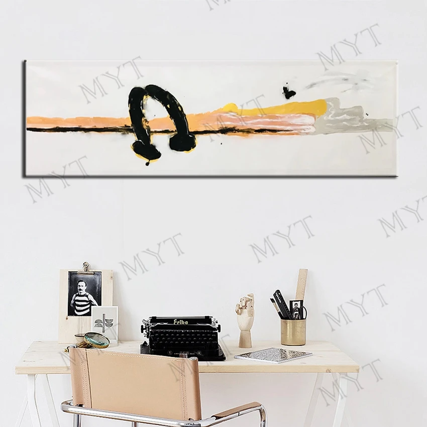 MYT Abstract Butterfly Flying On The River Bank Hand Painted Canvas Oil Paintings Picture For Living Room Wall Decor Unframed