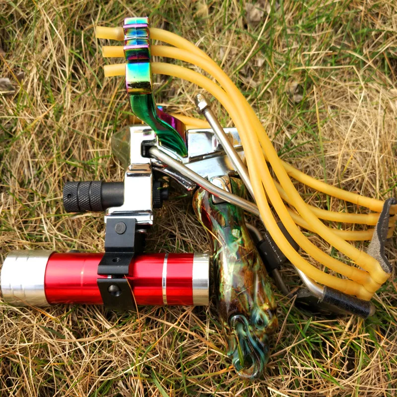 Tirachinas láser de acero inoxidable para niños, tirachinas de tiro al aire libre, pesca de faisán y liebre, juguetes para niños