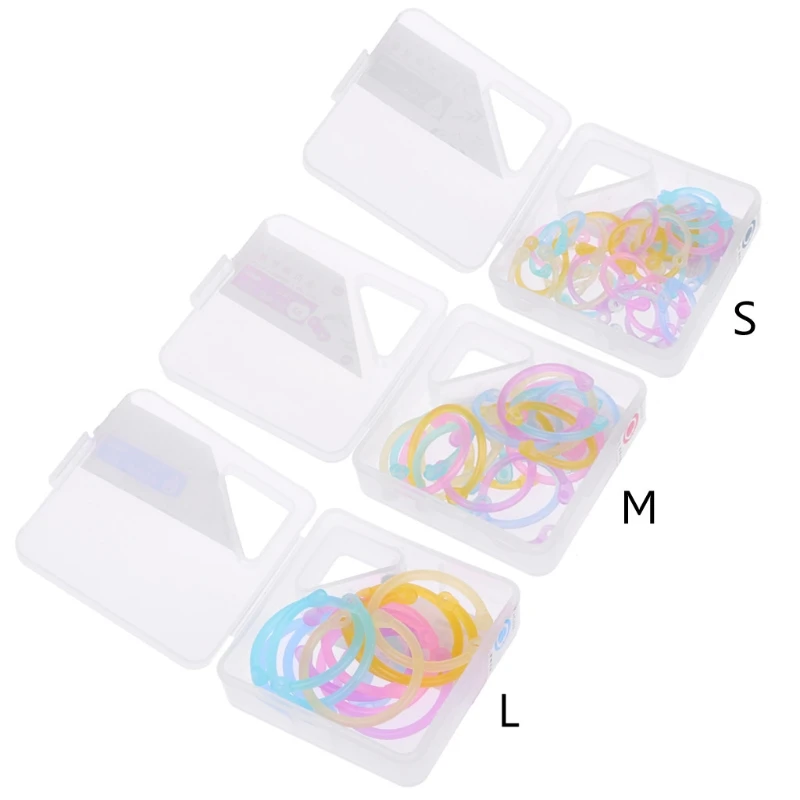 Creative Binder Ring Plastic Book Ring Multifunction Circle Album Loose Leaf Book Binder Hoop Office Binding Supply