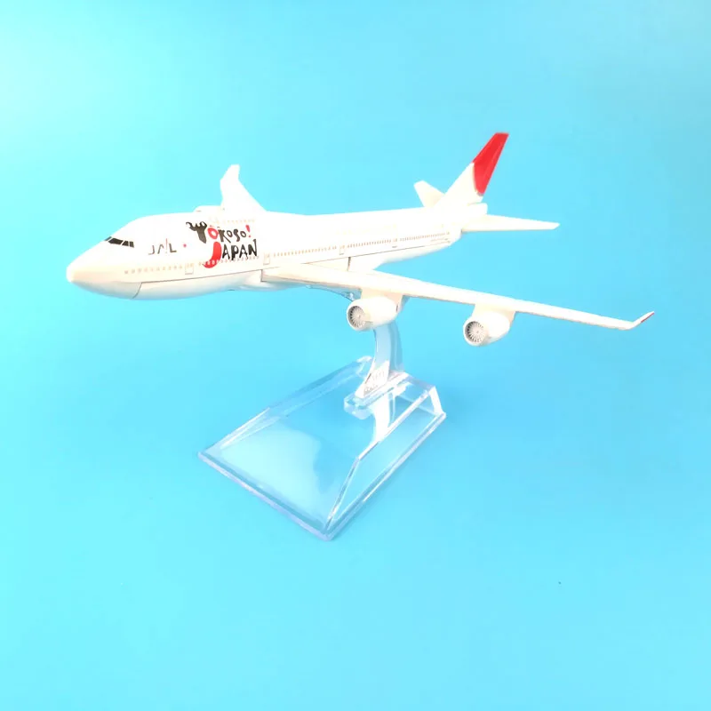 Japan Airlines Boeing 747 16cm Metal Static model Airplane Models Child Gift Toys Model W Stand Aircraft Free Shipping