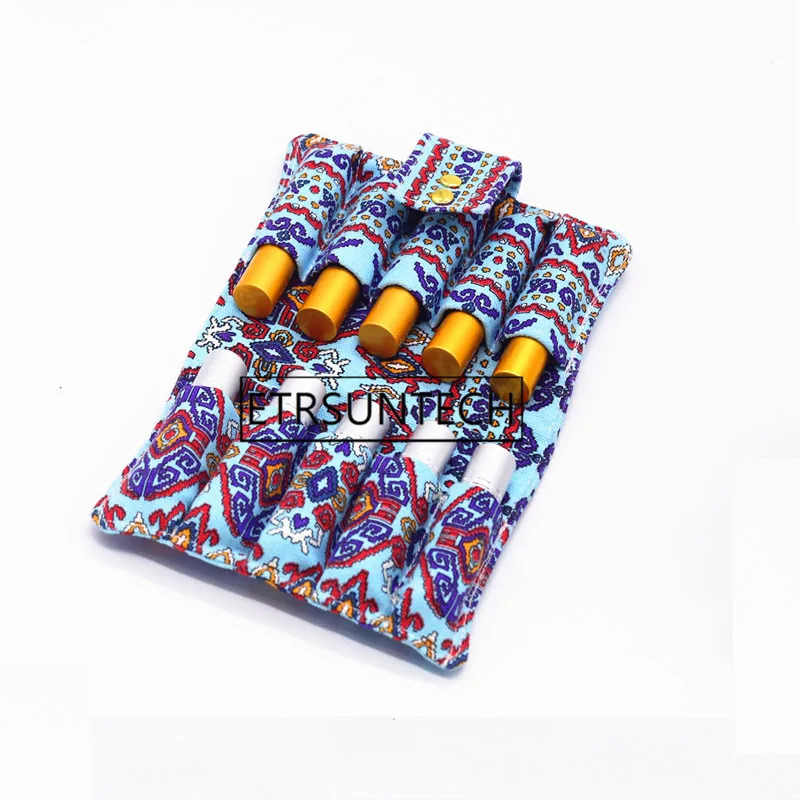 

50pcs 10 Grid 10ml Ball Bottle Essential Oil Storage Bag High-grade Carry Essential Oil Bag for Home Travel