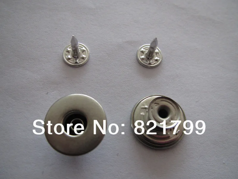 17mm hollow jeans button  matt-silver color snap button fashion jean button for cloth pants