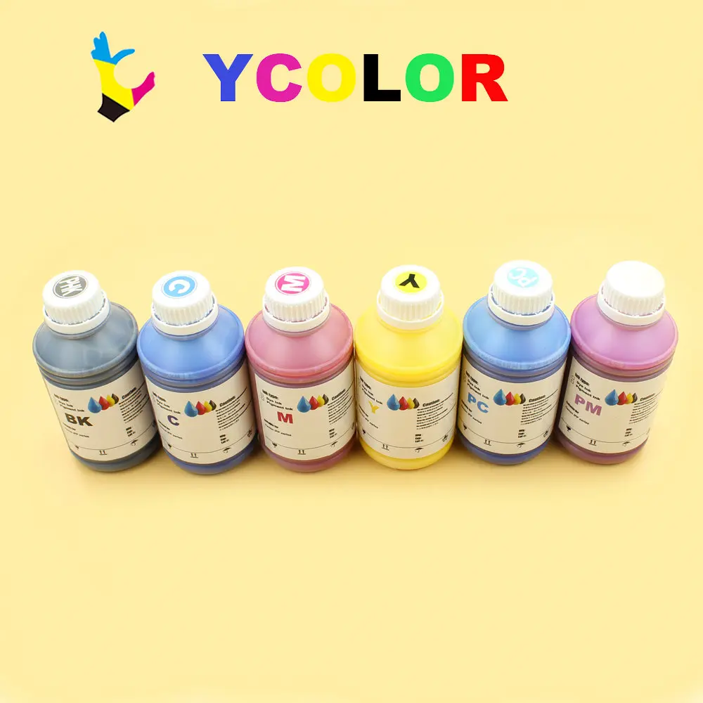 DGYCJLFP 6 kolor/lot 500ML Pigment tusz do drukarki Canon BCI-1441/BCI-1421 atrament kartridż do canona W8400 drukarki