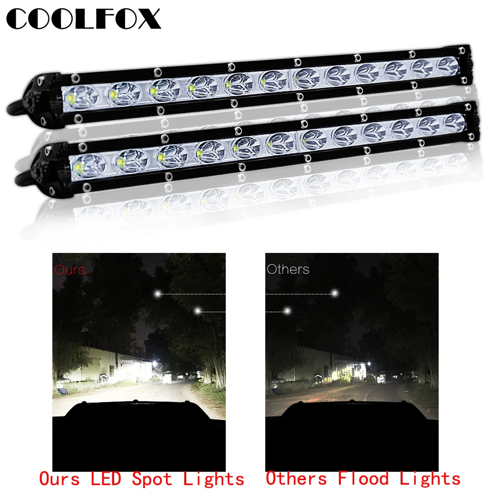 18w 36w Spot Led Work Light Bar Searchlight Spotlight for Tractor Trailer atv Auto Car Motorcycle Ramp Lamp Worklight Accessory