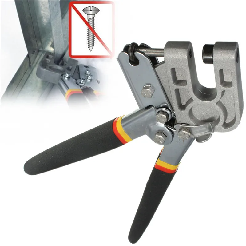 New 1Pcs 10 Inch TPR Handle Stud Crimper Plaster Board Drywall Tool for Fastening Metal Studs