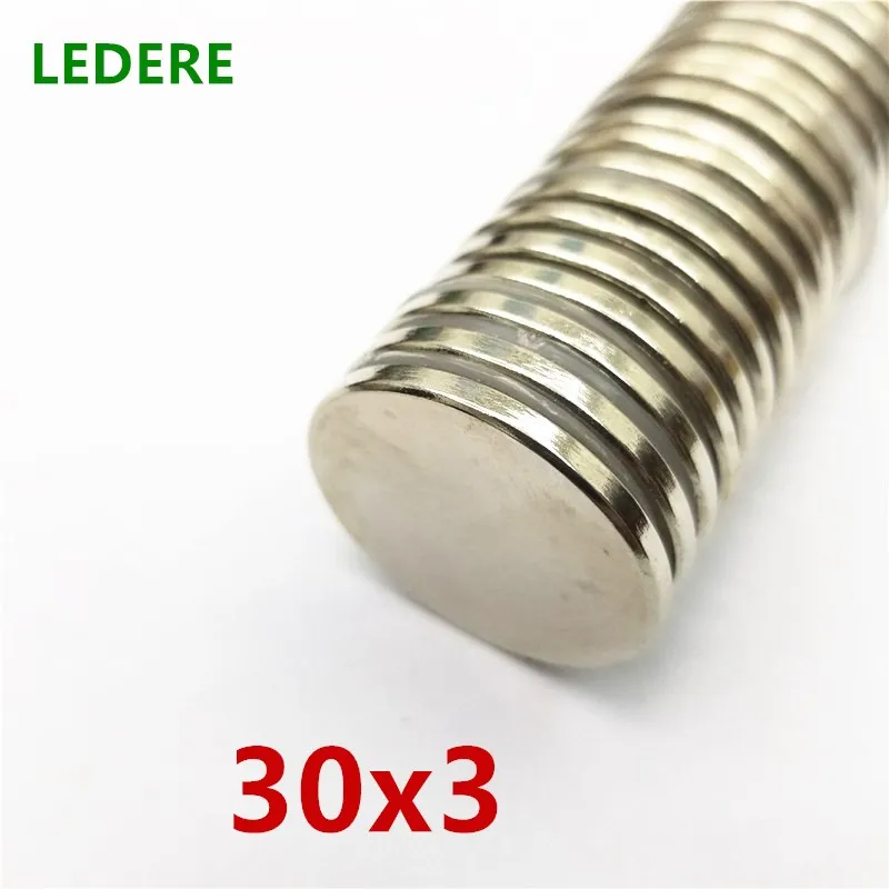 

Free Shipping 10/50pcs 30mmx3mm Strong Round Magnets Dia 30x3 Neodymium Magnet Rare Earth Magnet 30*3 Magnet 30x3mm 30X3