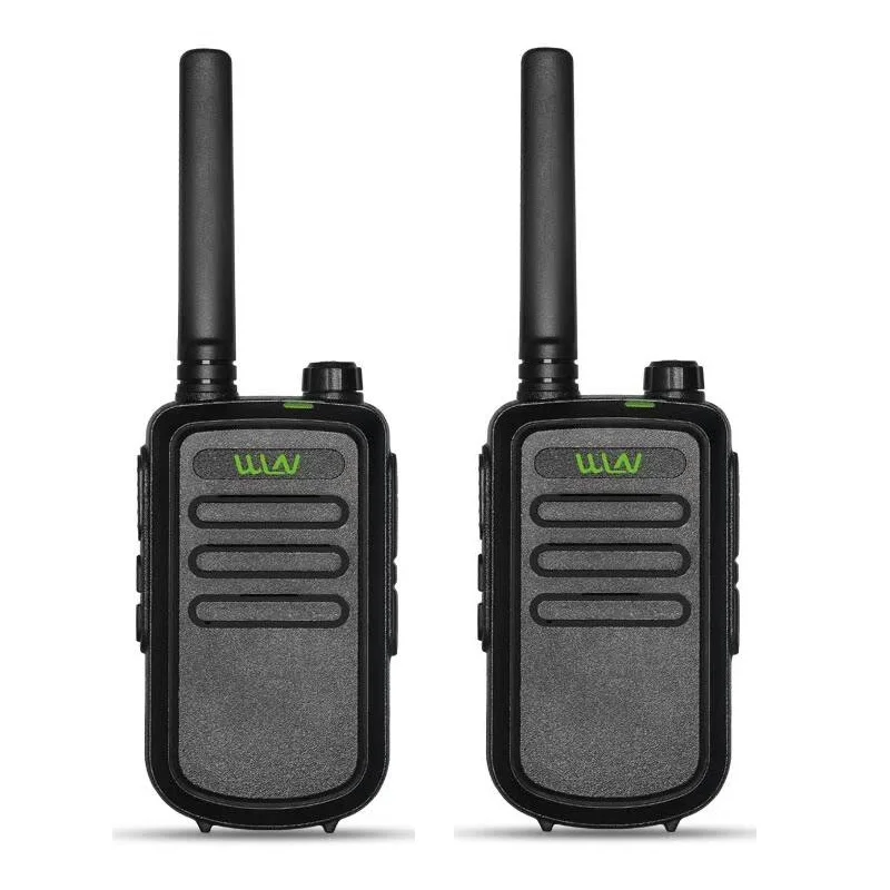 2PCS Original WLN KD-C10 Walkie Talkie Uhf 400-470MHz 16 Channel Mini Two Way Radio Station  Ham Radio Amador