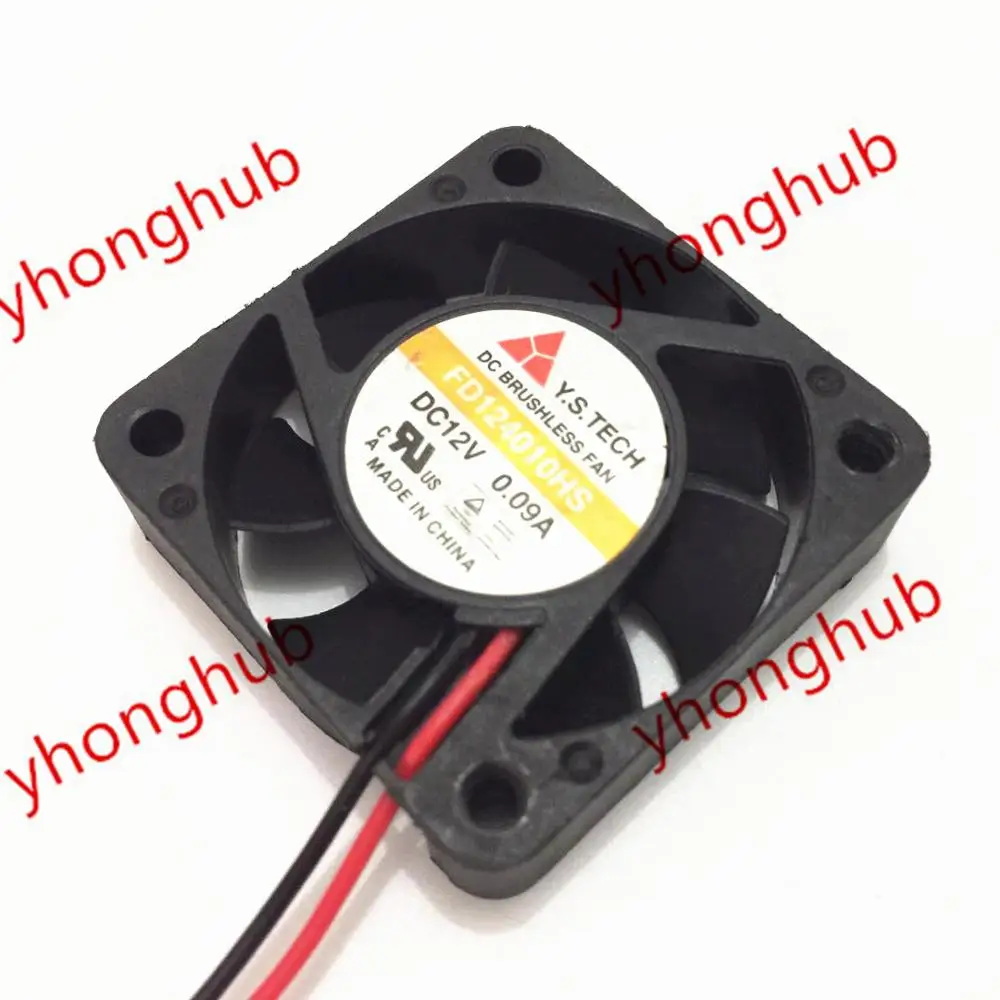 

Y.S.TECH FD124010HS DC 12V 0.09A 40x40x10mm Server Cooling Fan