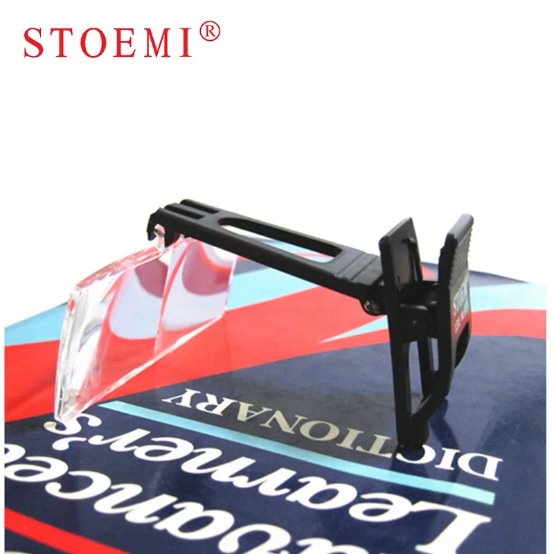 STOEMI 8511 Binocular Magnifier 1.5X Eyeglasses Magnifier Clip on Lens for Supporting Glasses Hobbyhorse Vision Aids