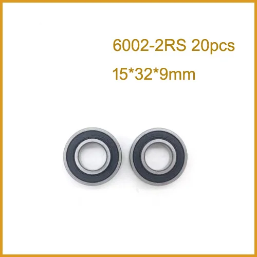 20Pcs  6002ZZ 6002-2RS ball bearing 15x32x9 mm  High quality deep groove ball bearing free shipping 6002