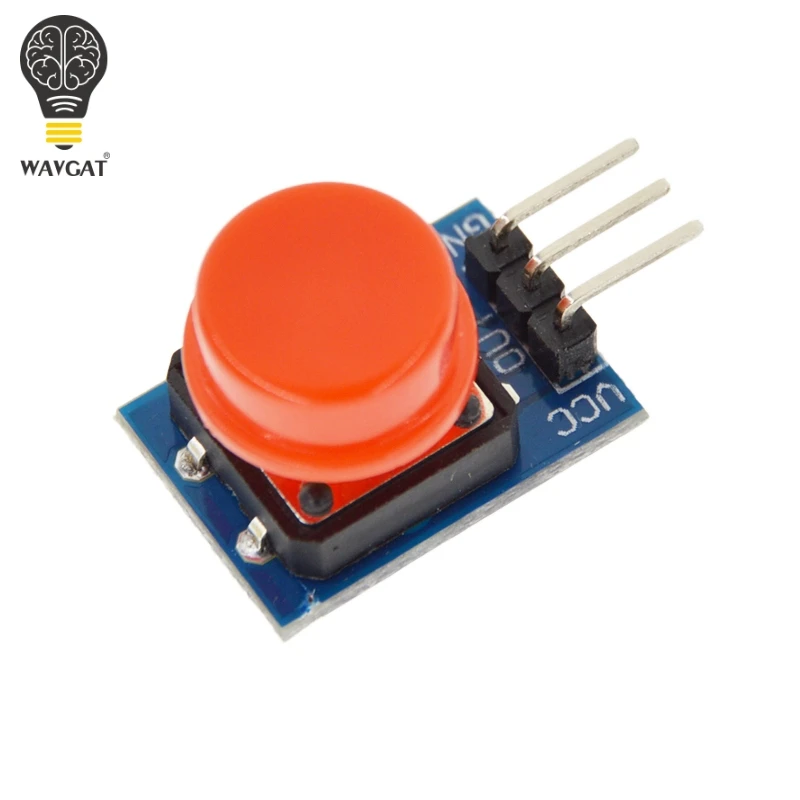 5PCS 12X12MM Big key module WAVGAT Big button module Light touch switch module with hat High level output for arduino