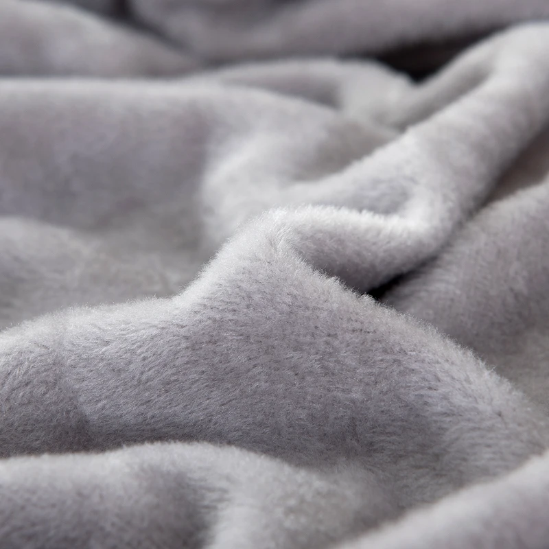 plush fabric sofa cover velvet cloth thick slipcovers keep warm sofa covers funiture protector polyester dust-proof solid gray