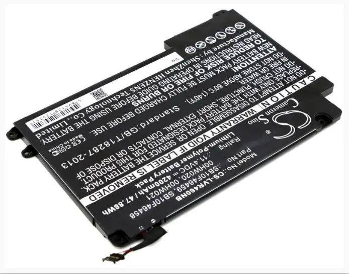 

Аккумулятор Cameron Sino 4200 мАч для LENOVO ThinkPad Yoga 460 00HW020 00HW021 SB10F46458 SB10F46459 ноутбук, Аккумулятор для ноутбука