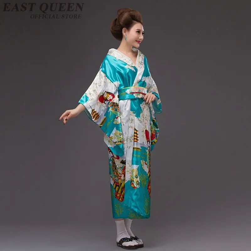 

Women Japanese kimono traditional clothing 2018 geisha haori obi Japan kimono dress vintage female yukata costume DD982 L