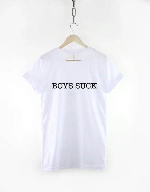 Skuggnas Boys Suck Tshirt 90s fashion Slogan Girls tees gifts Tumblr aesthetic harajuku grunge goth unisex Brunch Shirt Tops