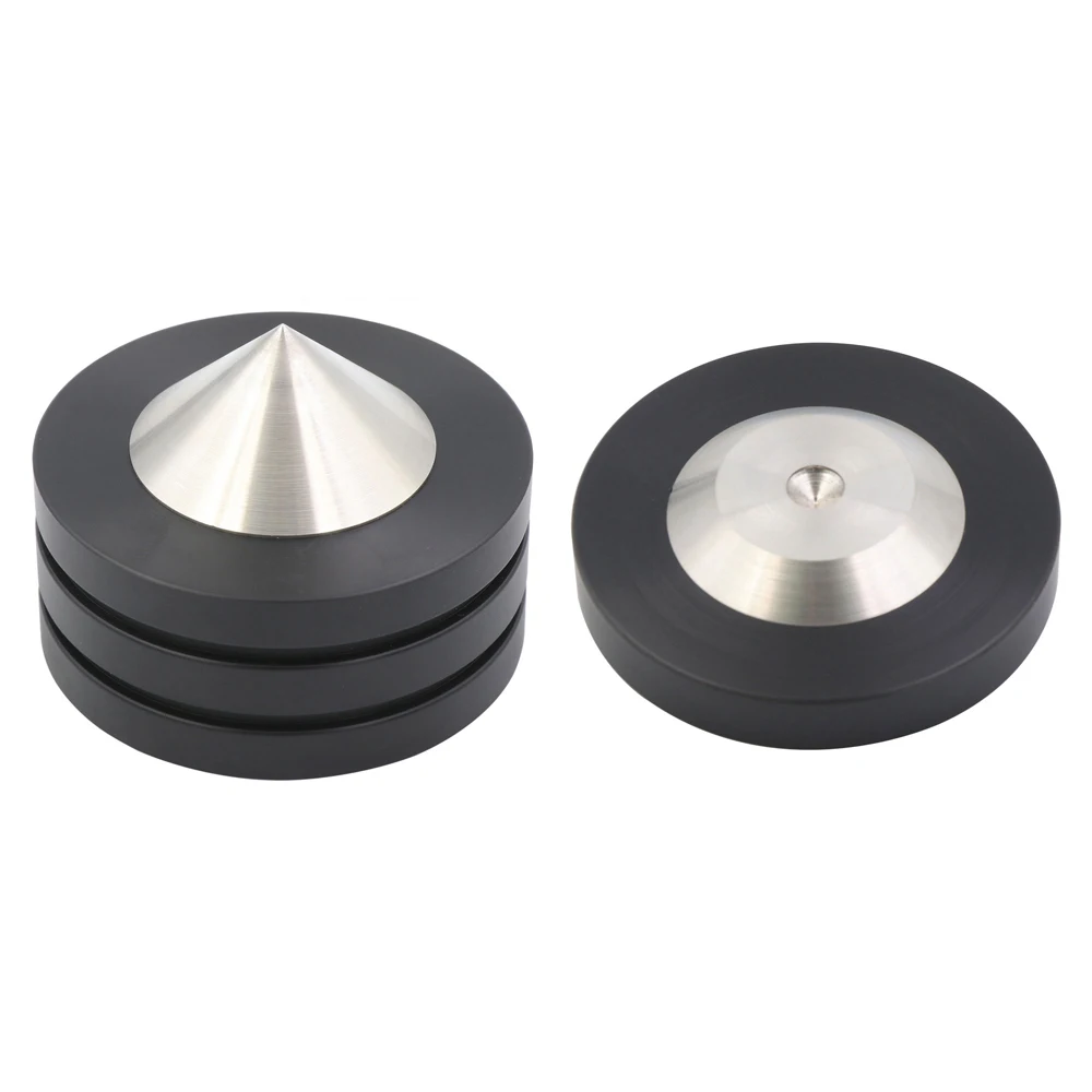 

49mm Adjustable Height Stainless Steel Speaker Shockproof Spike Amplifier Isolation Stand Feet Holder Damping Nail Base Pad