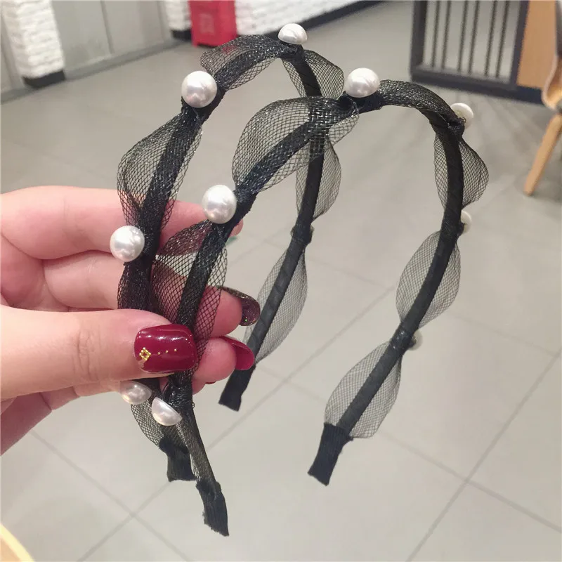 Mode Haar Hoepel Voor Meisje Haaraccessoires Pailletten Bloem Kant Multicolor Hoofdband Bohemen Stijl Dame Kleine Verse 1Pcs