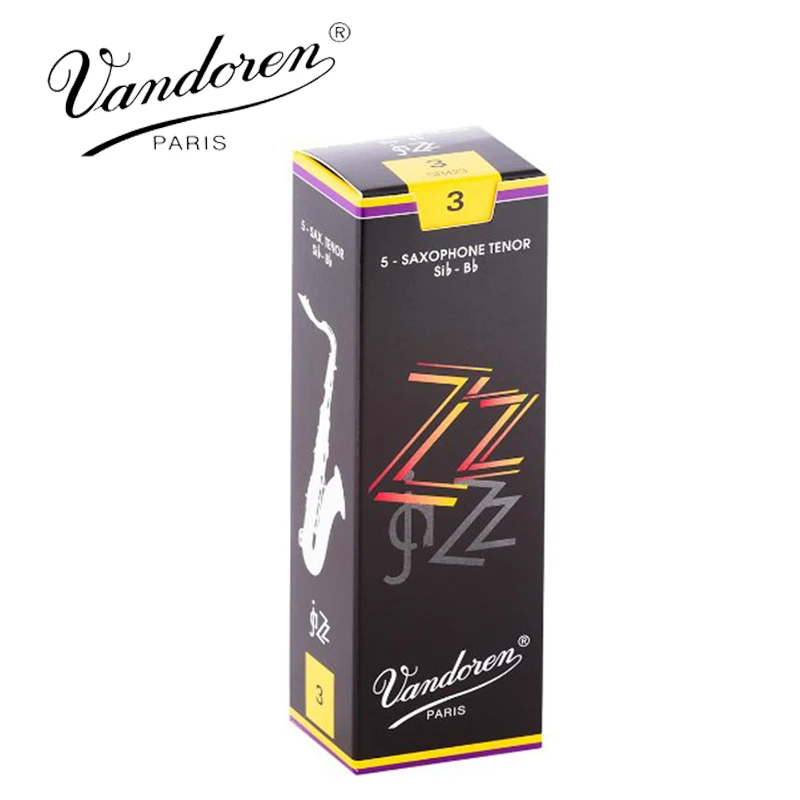 Original France Vandoren ZZ Tenor Sax Reeds /  Bb Tenor Saxophone Reeds Strength 2.5#, 3#, 3.5# Box of 5 [with gift]