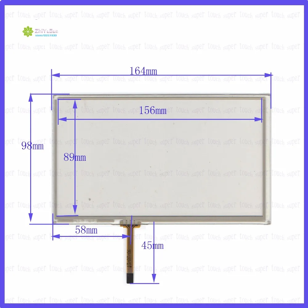 HLD-TP-1166 7inch 4 line For Car DVD touch screen panel  165mm*98mm this is compatible   165*98TouchSensor FreeShipping