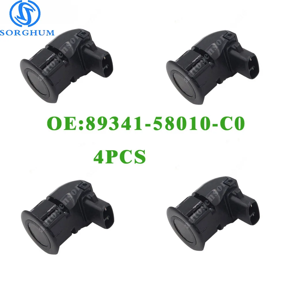 

4pcs New 89341-58010-C0 PDC Ultrasonic Backup Aid Parking Sensor For Toyota Alphard